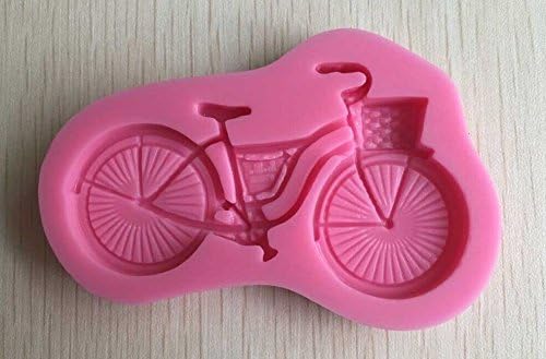 HORIEN Fashion Bicycle Shape 3D Silicone Fondant Cake Mould
