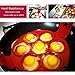 2017 Upgrade Pancake Molds Ring Fried Egg Mold Reusable Silicone Non Stick Pancake Maker Egg Ring Maker (Red)