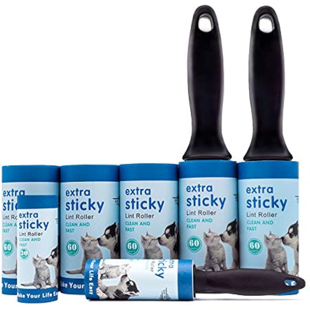 Lint Roller Pet Hair Remover Sticky Rollers Clothes With Travel Mini