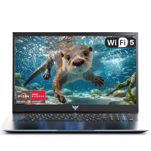 Tivique 2026 15.6 Inch Laptop with Ryzen R2544 up to 3.7GHz (Defeat N150/N97), 16GB DDR4 RAM + 512GB SSD M.2 with 11 Pro Pre-installed, FHD, BT5.2, USB3.2, Type-C, 54.7Wh Laptop