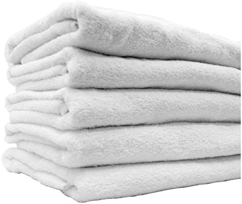 Daylee Naturals 100% Egyptian Cotton Bath Towels 27" X 54" (White)