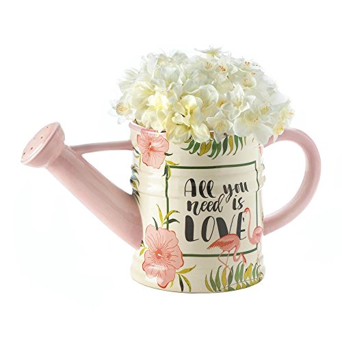 Smart Living Company 10018327 Pink Flamingo Watering CAN Planter - Thumbnail 2