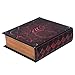 Grimoire Deck Box, Hellbent | Large Wooden Spellbook Style Fabric Lined Deck or Cube Box for MTG, Yugioh, and Other TCG | 1000+ Card Capacity