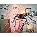 LetsFunny Spider Decorations Giant Scary Halloween Spider, Fake Large Hairy Poseable Props Outdoor Decor Yard Spiders for Halloween Decorations, with 10 Little Spiders(Not Include Web)