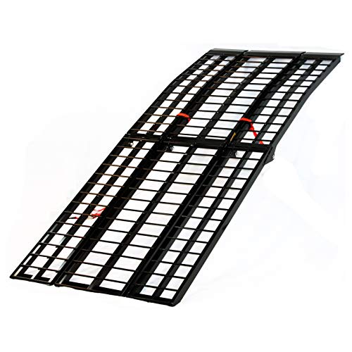 Titan 10' Aluminum Wide Truck Loading Ramp Motorcycle Harley Cruiser ...