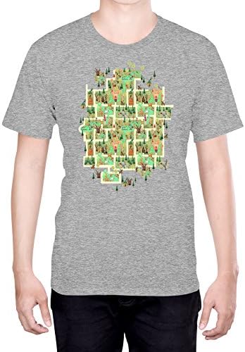 Official Anne Lambelet Enchanted Forest Pillow Art S - Small Gray T-Shirt for Men