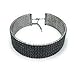 LuxeLife Black Rhinestone Choker 8 Row Women’s Crystal Necklace Diamond Collar with 5