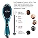 Ionic Hair Straightener Floating Brush for Silky Frizz Free Hair, Flexible Floating Massage Head Designed Anti-Scald Ceramic Straightening Hair Brush Comb + 4 Bonus Included (Mirror Blue)