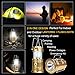 YIEASY Led Camping Lantern, Rechargeable Solar Lanterns Collapsible, Bright Lamp Outdoor Flashlight Portable for Camp, Power Outages, Emergencies, Hurricanes(Gold, 1 Lantern)