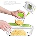 Vegetable Chopper Dicer Slicer Cutter Manual/Vegetable Grater with 11 Interchangeable Blades - LOVKITCHEN Multi-functional Adjustable Vegetable & Fruit Chopper Dicer with Storage Container