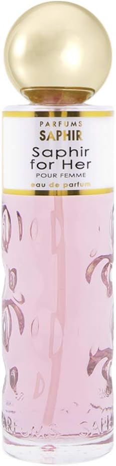 PARFUMS SAPHIR for Her Eau de Parfum Spray for Women 200 ml, For Him, 200 ml (Pack of 1)