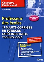 12 sujets corrigés de sciences expérimentales-technologie