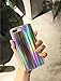 Keklle iPhone 8/7 Case, Rave Psychedelic Holographic Cool Sparkle Bling Glitter Shiny Rainbow Designer Cover With Laser Pattern, [Extra Thin Soft TPU Protective Case] for iPhone 8/7 (Rainbow)