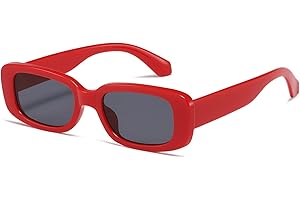 kimorn Rectangle Sunglasses for Women Men Trendy Retro Fashion Sun Glasses 90’s Vintage UV 400 Protection Square Frame K1200