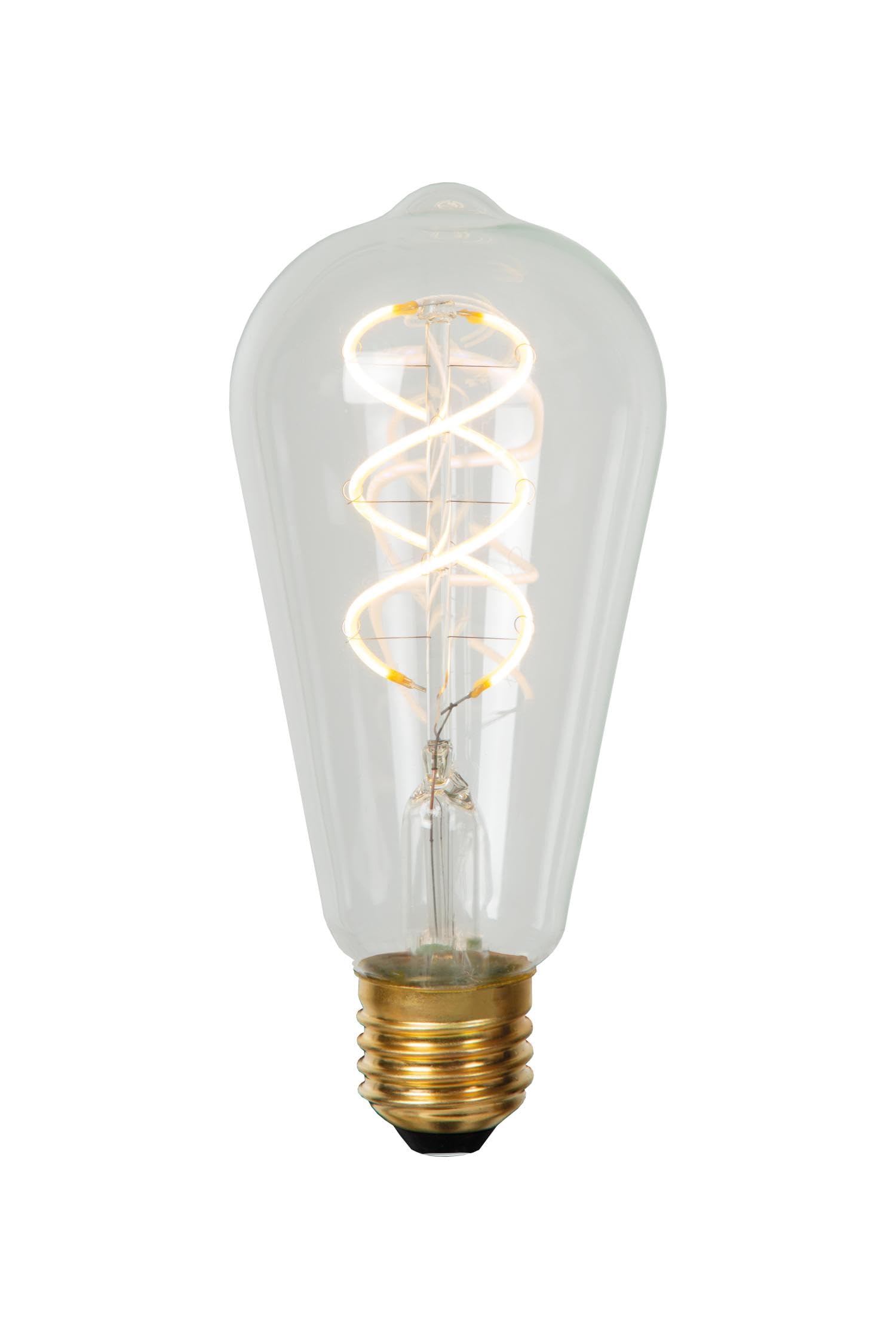 LUCIDE ST64 - Glühfadenlampe - Ø 6,4 cm - LED Dim. - E27-1x4,9W 2700K - Transparent