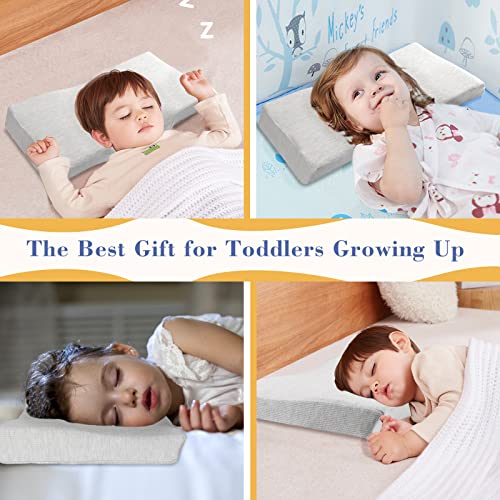 Toddler Pillow for Sleeping, Newest Memory Foam Kids Pillows for