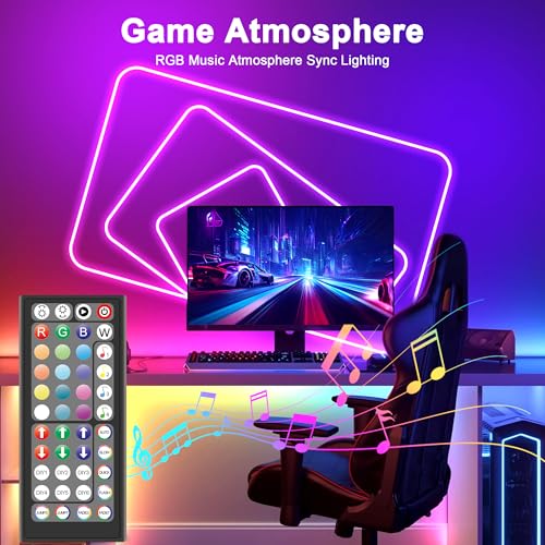 Macchiatto 10 m LED Neon Strip, DIY LED Strip with APP/Remote Control, Music Synchronization, Neon LED Gaming, Waterproof, for Indoor, Outdoor, Bedroom Decoration
