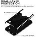 LG Stylus 2 Case, LG G Stylo 2 2in1 Hybrid Heavy Duty Case,Impact Resistant Shock-Absorption Case,Dual Layer Armor Full-Body Protective Case LG Stylus 2 / G Stylo 2 (LS775) Jet Black