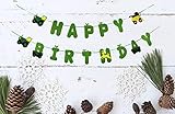Green Felt Tractor Happy Birthday Banner Pennant - Tractor Banner - Farm Banner - john deere for Kids Birthday Party Baby Shower