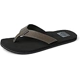 Reef Men's Sandal Twinpin, Comfortable Flip Flops with Vegan Leather Upper