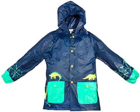 Lilly of New York Boy &amp; Girl Rain Jackets, Hooded Raincoat, Pockets, Fun Prints