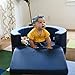 ECR4Kids ELR-12764-NVPB Softzone Lil Personal Space Cozy Foam Retreat, Navy/Powder Blue