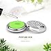 abooxiu 2PC Car Aromatherapy Essential Oil Diffuser Stainless Steel Locket Car Air Freshener (Silver tree+Flower)