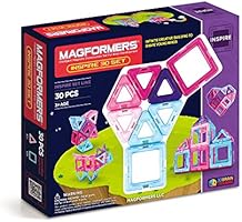 Magformers Inspire Set (30-pieces) Magnetic    Building      Blocks, Educational  Magnetic    Tiles Kit , Magnetic    Construction  STEM Toy Set