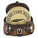 Pine Ridge Fisherman Fishing Creel Cool Table Drink Coaster Set of 4 with Fishing Basket Base - Unique Funky Beverage Non-Slip Coaster Home Decor Gift Ideas