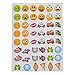 Kicko Emoji Sticker Sheets - Over 3,000 Stickers - 12 Packs Emoticon Sticker Assortment - Party Favors, Game Prizes, Novelty Toys, Wall Decals, Creative Scrapbooks, Arts and Crafts