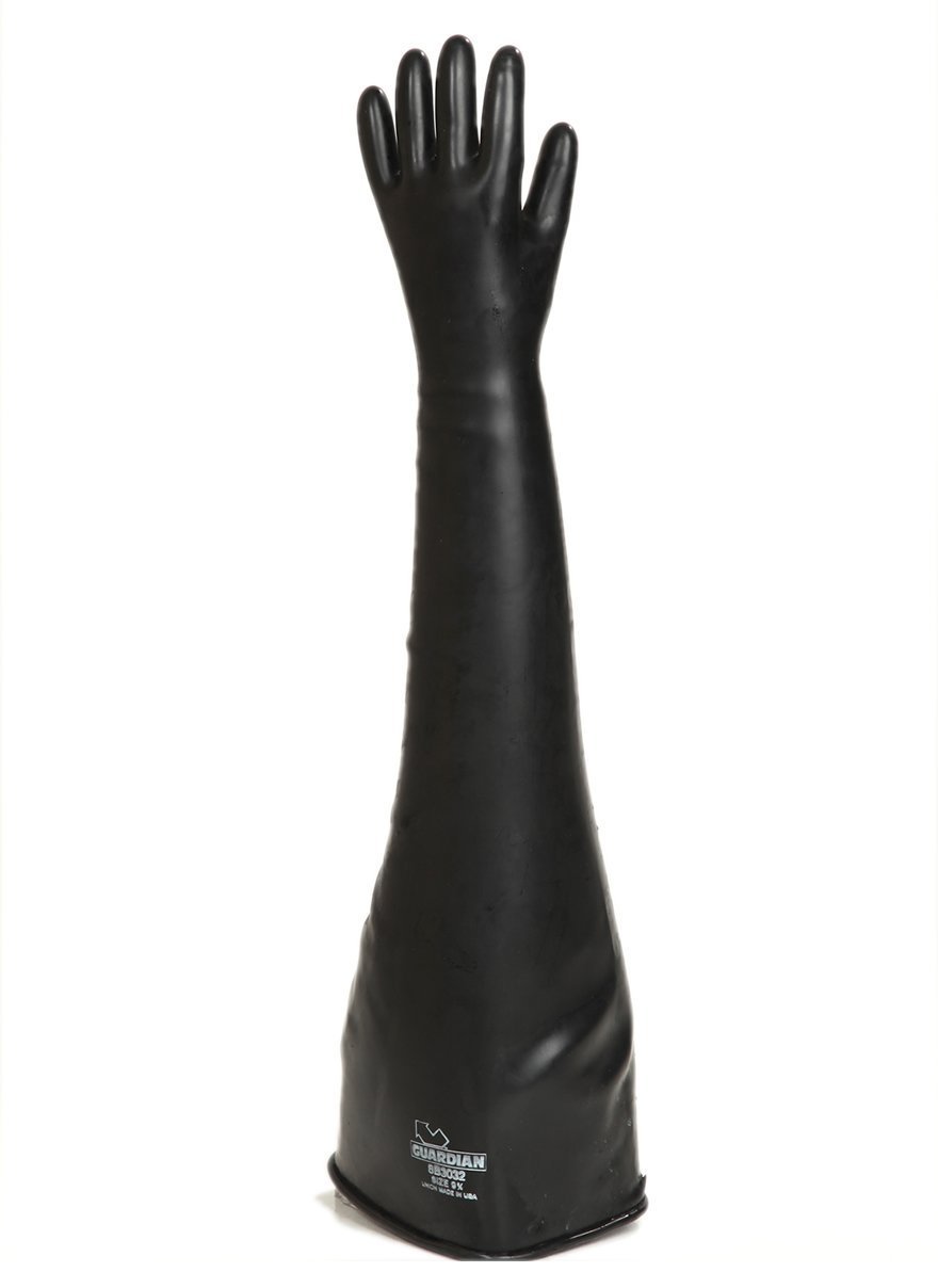 Guardian Glove 8B3032/9.75 Glovebox Glove, Smooth Finish, 2" Height, 5