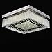 Crystal Ceiling Lights Flush Mount LED Light Fixtures Ceiling Lamp Chandelier Lighting Fixture Colse to Ceiling Lights Ceiling Light Fixture Aluminum Pendant Lamp for Dining Room Bedroom -15Inch