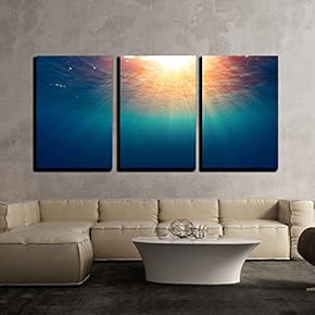 Sea with Sun x3 Panels