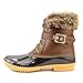 Nature Breeze Duck-01 Women's Chic Lace Up Buckled Duck Waterproof Snow Boots