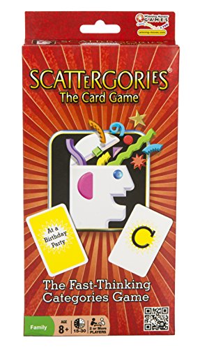 Scattergories The Card Game  Your Favorite Categories Game Meets Slap Jack  For At Home, On a Road Trip, or Vacation  2 or More Players  Ages 8 and Up