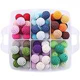 Promise Babe 1 Set Mix Color Crochet Beads Nursing Jewelry Accessory Teether DIY Teething Necklace Kit Combination Package Creative Freedom