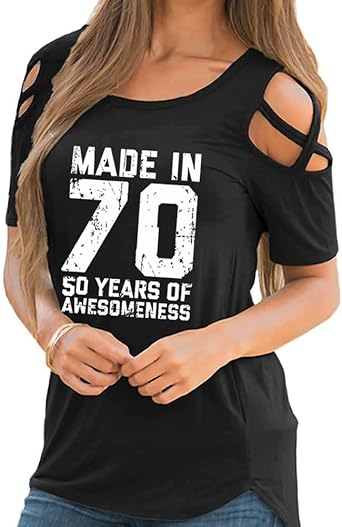 womans 50th birthday shirts