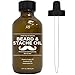 Organic Beard Oil & Leave-In Conditioner 2 oz with Argan Oil - 100% Pure & Natural - Perfect for moisturizing Beard, Mustache, Face and Skin