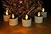 Youngerbaby Set of 6 Romantic Solar Power LED Tea Lights Candle Flameless Candles, LED Tealights for Home Decoration, Garden, Outdoor