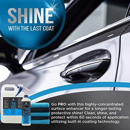 The Last Coat Car Polish Set - Liquid Coating Protection Premium Microfiber Towels & Sprayers Included - Paint Care & Repair for Car or Any Surface Use