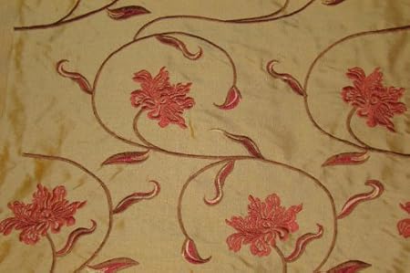 Premium Quality Silk Curtain Fabric With Beautiful Embroidery