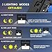 QPAU Solar Lights Outdoor Step Lights 12 LED Motion Sensor Lights Wireless Waterproof for Patio/Yard/Garden/Path/Home/Driveway/Stairs, 3 Intelligent Modes