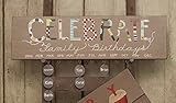 Celebrate Family Birthdays Tags Calendar/Sign - Gift Display Art Plaque