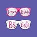 Team Bride Party Glasses - Novelty Sunglasses for Weddings, Bachelorette Parties and Bridal Showers (10pc Set, Hot Pink)