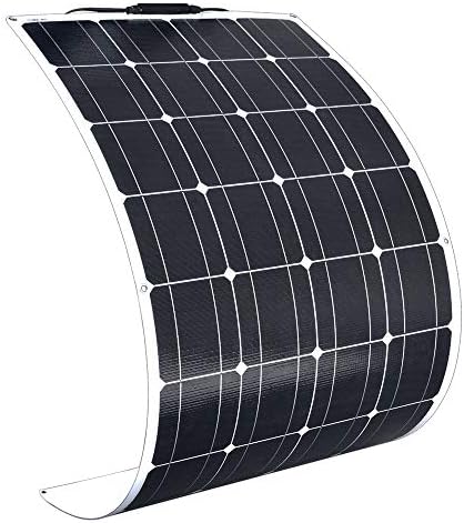 XINPUGUANG 100W 12V Flexible Solar Panel Monocrystalline Cell System Kit Battery Charger with MC4 Connector for RV Boat Home Trailer (100w)