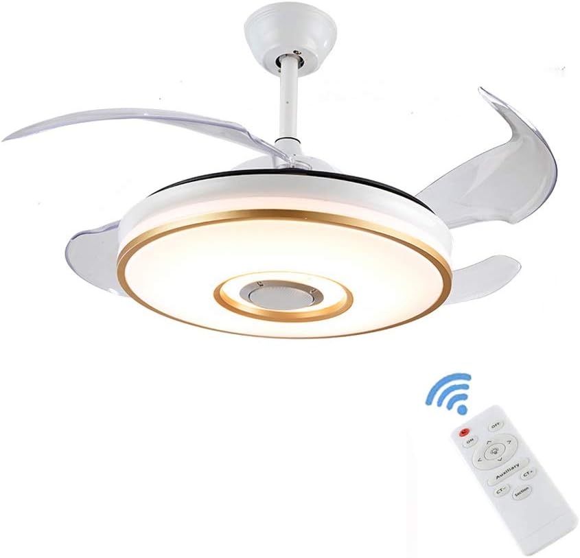 Led Deckenventilator Leise,Modern Unsichtbare Kronleuchter