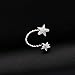 Qtalkie 1pcs Fashion Silver Star Ear Bone Clip on Ear Cuff Earrings No Pierce