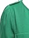 Allegra K Women Split Neck Button Decor Ruched Detail Shirt M Green