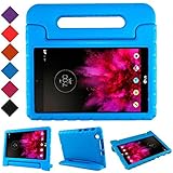 BMOUO Kids Case for LG G Pad X 8.0 - Carry Handle Child Stand Holder EVA Foam Shock Proof Case Cover for LG G Pad X 8.0 Inch V-520/V-521 Tablet (Blue)