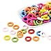 PH PandaHall 100pcs Wood Rings, Dyed Donut Wood Beads Mixed Color Macrame Rings 15mm Circle Ring Wooden Loose Beads for Macrame DIY Wood Hoops Ornaments Connectors Christmas Tree Garland Decoration